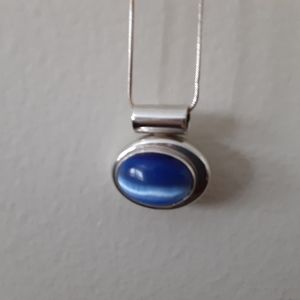 Blue Moonstone Necklace on chain